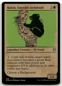 Halsin, Emerald Archdruid (Showcase) #408 (Foil) NM Baldur's Gate CLB Magic MTG - Image 1