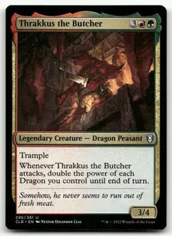 Thrakkus the Butcher #295 (NM) Baldur's Gate CLB Magic MTG - Image 1