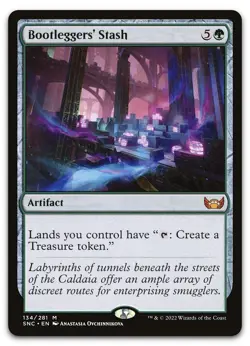 Bootleggers' Stash #134 (NM) Streets New Capenna SNC Magic MTG - Image 1