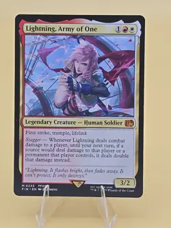 Lightning Army Of One (NON FOIL) Final Fantasy MTG - Image 1