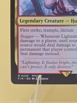 Lightning Army Of One (NON FOIL) Final Fantasy MTG - Image 4