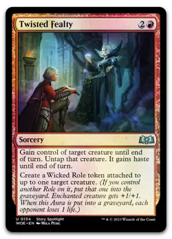 Twisted Fealty #154 (Foil) (NM) Wilds of Eldraine WOE Magic MTG - Image 1