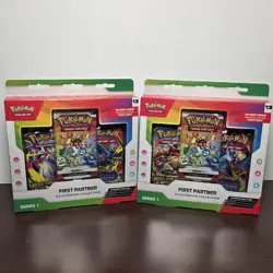 Lot of 2 Pokemon First Partner Illustration Collection Series 1 SEALED Promo - Image 1