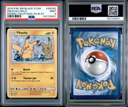 PSA 9 MINT Pokemon Pikachu Sun & Moon Black Star Promo Holo SM162 - Image 1