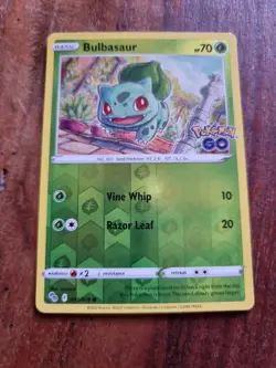 Pokemon Bulbasaur Pokemon Go 001/078 Reverse Holo Common - Image 1
