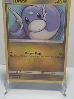 Dratini 116/181 Pokemon Sun & Moon Team Up Dragon Common LP Used See Pictures - Image 3