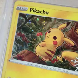 WHOLE SWIRL 🌀💫 PSA 9 Pikachu SWSH153 Advent Calendar Promo Snowflake Pokemon - Image 2