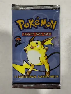 FACTORY SEALED Pokemon WOTC Base Set 2 Booster Pack - Good Condition Unweighed - Image 1