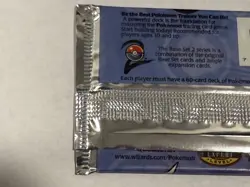 FACTORY SEALED Pokemon WOTC Base Set 2 Booster Pack - Good Condition Unweighed - Image 4