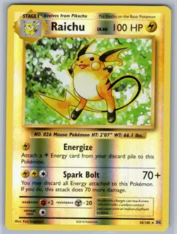 Raichu 36/108 (LP) - XY - Evolutions - Holo Rare - Pokemon TCG - Image 1