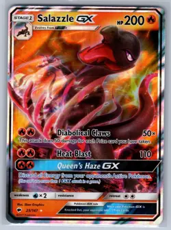 Salazzle GX 25/147 (LP) - SM - Burning Shadows - Ultra Rare - Pokemon TCG - Image 1