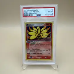 2007 Pokemon EX Power Keepers Ninetales Reverse Holo #19/108 PSA 8 - Image 1