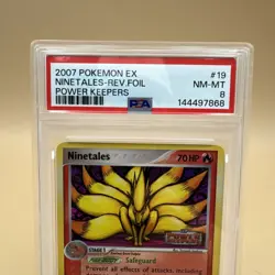2007 Pokemon EX Power Keepers Ninetales Reverse Holo #19/108 PSA 8 - Image 2