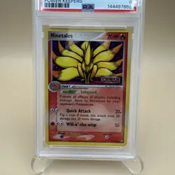 2007 Pokemon EX Power Keepers Ninetales Reverse Holo #19/108 PSA 8 - Image 3