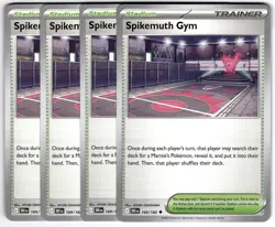 Spikemuth Gym 169/182 - x4 Destined Rivals Pokemon TCG Playset - NM - Image 1