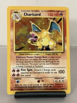 Charizard 4/102 Holo Rare Pokemon 1999 | Base Set Unlimited Pokemon TCG - Image 1