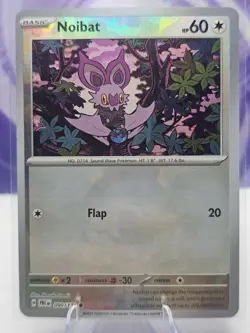 NM Noibat 090/131 PokeBall Reverse Holo Prismatic Evolutions Pokemon - Image 1