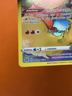 2021 Pokemon SWSH Brilliant Stars TG01/TG30 Flareon NM 1326 - Image 4