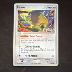 Pokemon Tauros EX Crystal Guardians 12/100 Holo Basic 70 HP World Championships… - Image 1