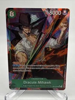 One Piece TCG - Dracule Mihawk SR Alt Art Legacy of the Master OP12-030 NM - Image 1