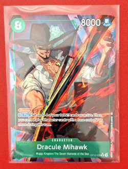 Dracule Mihawk OP12-030 SR Alt Art Legacy of the Master One Piece CCG English - Image 1