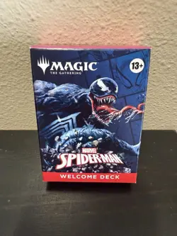 SDCC 2025 HASBRO MAGIC THE GATHERING SPIDER-MAN WELCOME DECK BLACK VENOM - Image 1