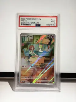 2023 POKEMON SVI EN-SCARLET & VIOLET ILLUSTRATION RARE #211 RALTS PSA 9 - Image 1