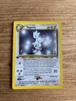 Pokemon TCG Neo Genesis 1st Edition Togetic 16/111 Rare Holo - Image 1