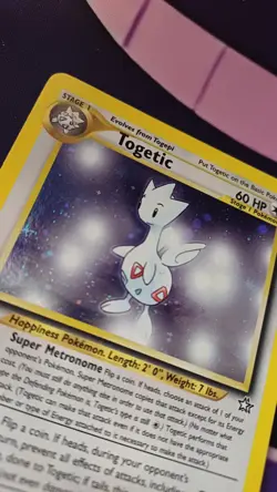 Pokemon TCG Togetic Neo Genesis Holo Card 16/111 Rare - Image 1