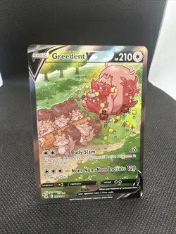 Greedent V (Alternate Full Art) 257/264 Swsh08:Fusion Strike Holo Pokemon TCG NM - Image 1