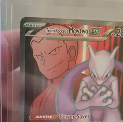 Pokemon Team Rocket's Mewtwo ex SV10: Destined Rivals Ultra Rare Holo 213/182 NM - Image 2