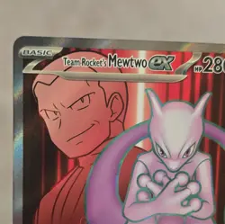 Pokemon Team Rocket's Mewtwo ex SV10: Destined Rivals Ultra Rare Holo 213/182 NM - Image 4