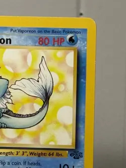 Pokemon Card Vaporeon 28/64 Non-Holo Vintage - NM - Image 3
