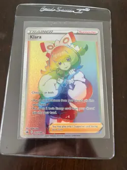 Pokemon Card Klara 217/198 Chilling Reign Rainbow Secret Rare Near Mint - Image 1