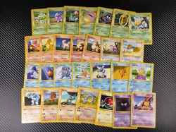 Pokemon Base Set SHADOWLESS Uncommon/Common WotC - 27 Card Lot LP/MP - Image 1