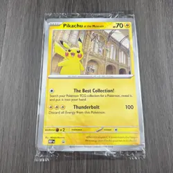 POKEMON NATURAL HISTORY MUSEUM TCG PIKACHU AT THE JUMBO PROMO TRADING CARD - Image 1