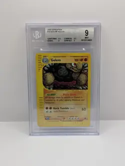 BGS 9 Golem Holo 14/165 Expedition E Series Pokemon Card 2003 TCG WOTC - Image 1
