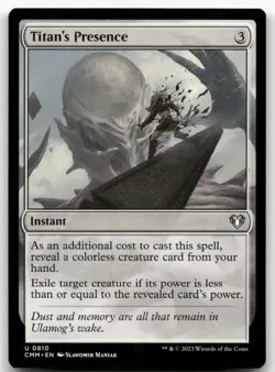 Titan's Presence #810 (NM) Commander Masters CMM Magic MTG - Image 1