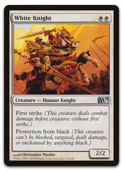 White Knight #39 (LP) Magic 2011 M11 Magic MTG - Image 1