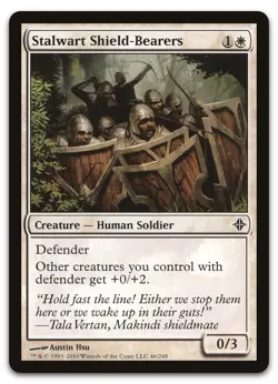 Stalwart Shield-Bearers #46 (NM) Rise of the Eldrazi ROE Magic MTG - Image 1