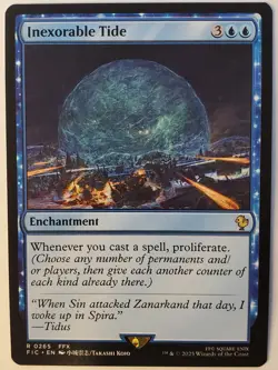 1x Inexorable Tide Commander: Final Fantasy Non-Foil - NM Condition - Image 1