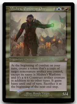 Mishra, Eminent One (Retro Frame) #1 (NM) Brothers' War BRC Magic MTG - Image 1
