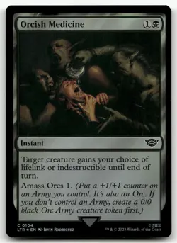 Orcish Medicine #104 (Foil) (NM) Lord of the Rings LTR Magic MTG - Image 1