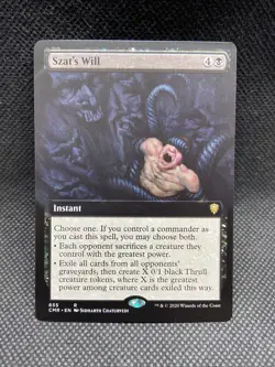 Extended Art Szat's Will - Commander Legends - Pack Fresh NM - MTG - Image 1