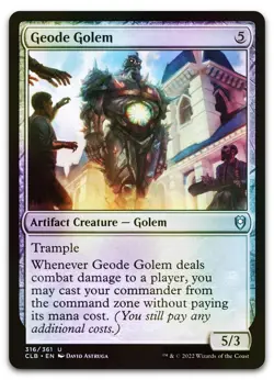 Geode Golem #316 (Foil) (NM) Baldur's Gate CLB Magic MTG - Image 1