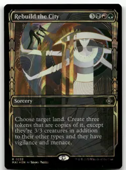Rebuild the City (Halo Foil) #222 (NM) March of the Machine MAT Magic MTG - Image 1