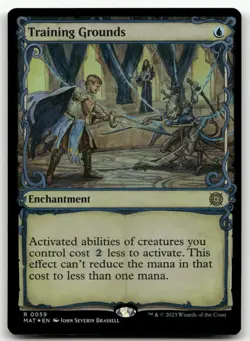Training Grounds (Showcase) #59 (Foil) (NM) March of the Machine MAT Magic MTG - Image 1