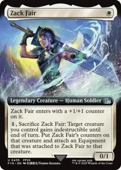 Zack Fair (Extended Art) -Foil Near Mint MTG Universes Beyond: FINAL FANTASY - Image 1