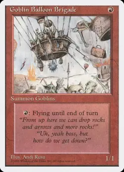 4XMTG | Goblin Balloon Brigade [Fourth Edition] Near Mint - Image 1