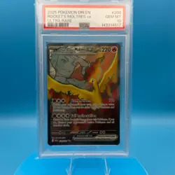 PSA 10 Team Rocket's Moltres ex 208/182 Ultra Rare Destined Rivals Pokemon DRI - Image 1